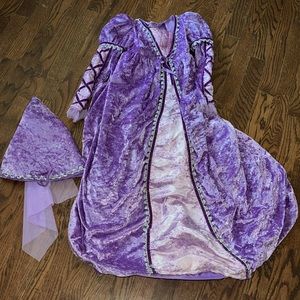 Rapunzel kids dress costume with hat